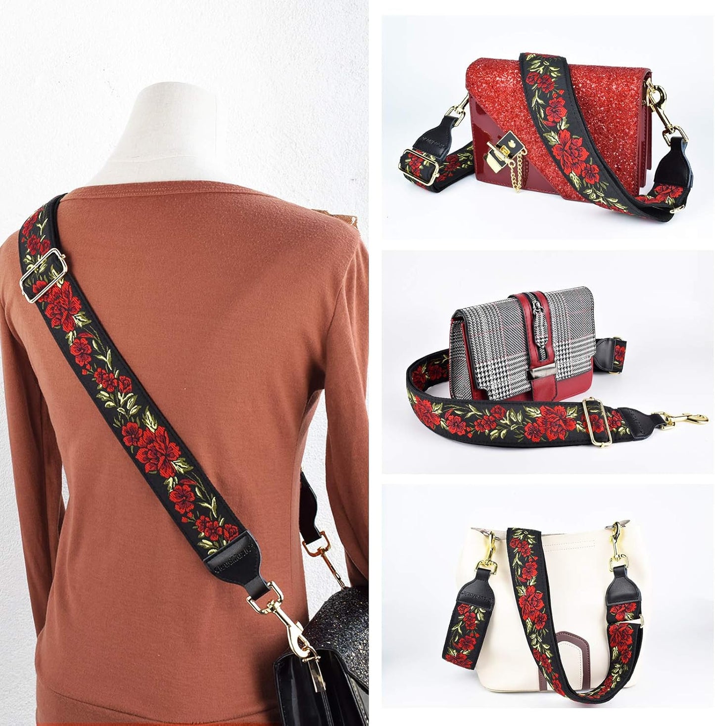 Stylish Handbag Strap Replacement - Versatile Shoulder & Crossbody Strap for Women and Girls