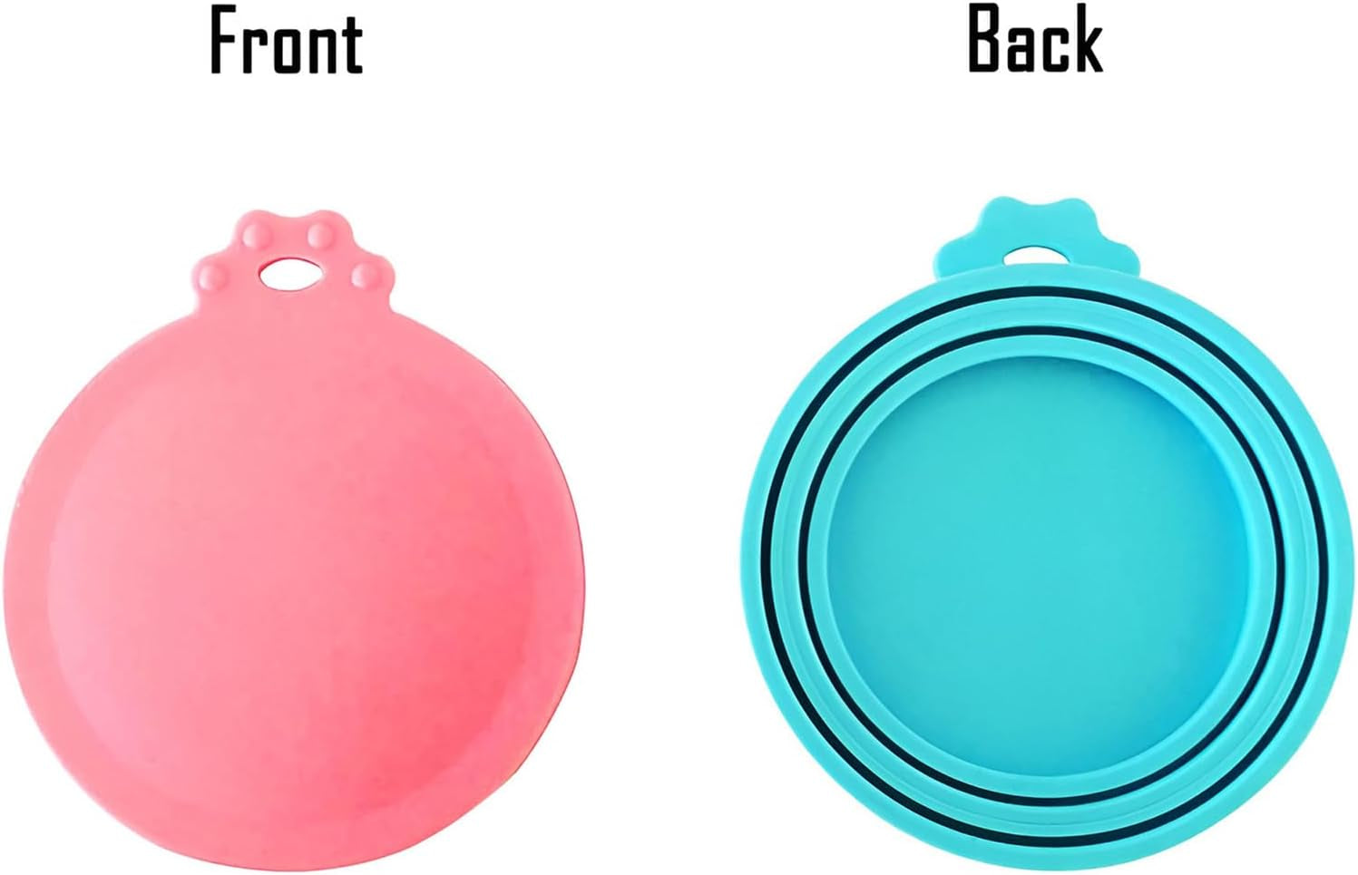 5 Pack Silicone Pet Food Can Covers - Universal BPA Free Lids for Dogs and Cats - Fits Most Standard Cans for Fresh Storage