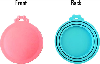 5 Pack Silicone Pet Food Can Covers - Universal BPA Free Lids for Dogs and Cats - Fits Most Standard Cans for Fresh Storage